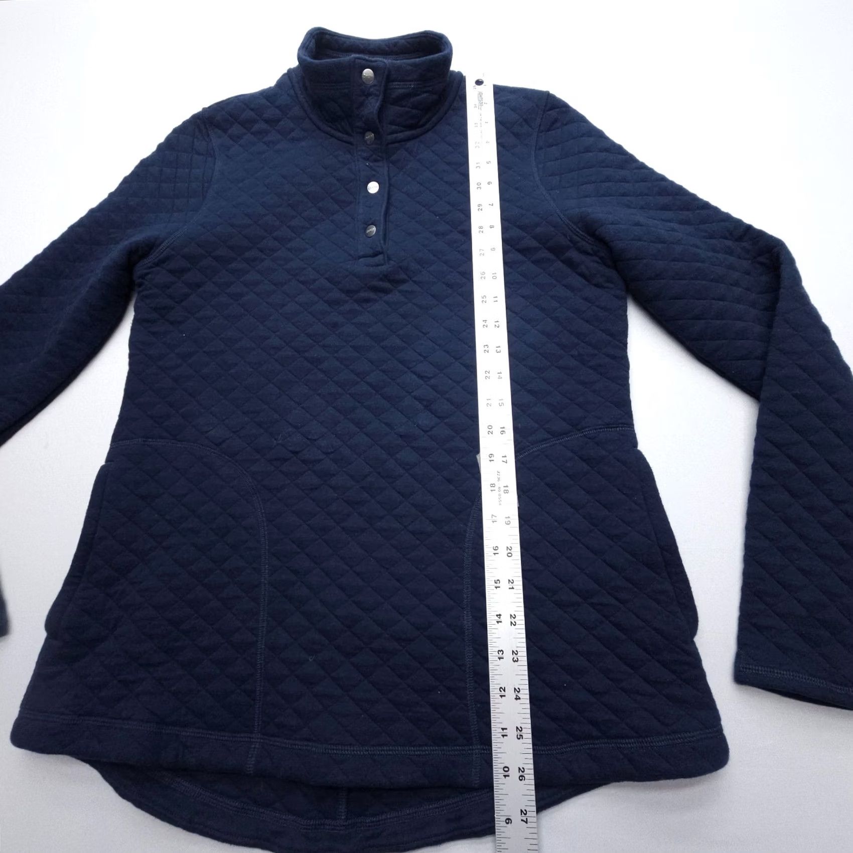 Vintage Duluth Quilted Sweatshirt Pullover Womens Small Blue Hiking Work Travel Sweatshirt Size S / US 4 / IT 40 - 7 Thumbnail