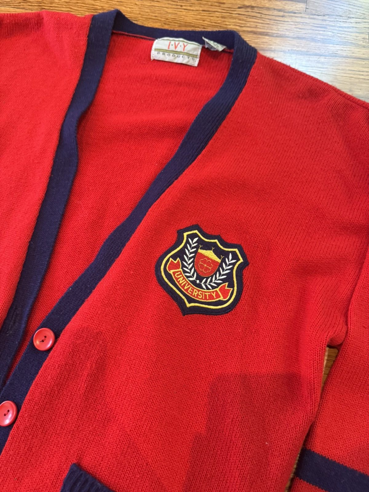 Vintage VINTAGE ivy league cardigan CRESTED Size US S / EU 44-46 / 1 - 3 Thumbnail