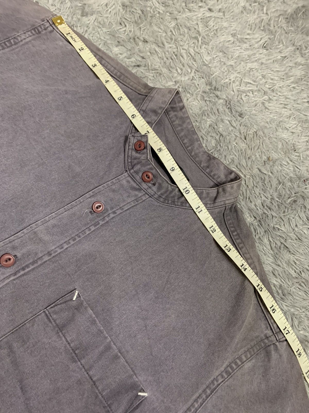 Japanese Brand TDH The Denim Holics Long Sleeve Button Shirt Size US M / EU 48-50 / 2 - 7 Thumbnail