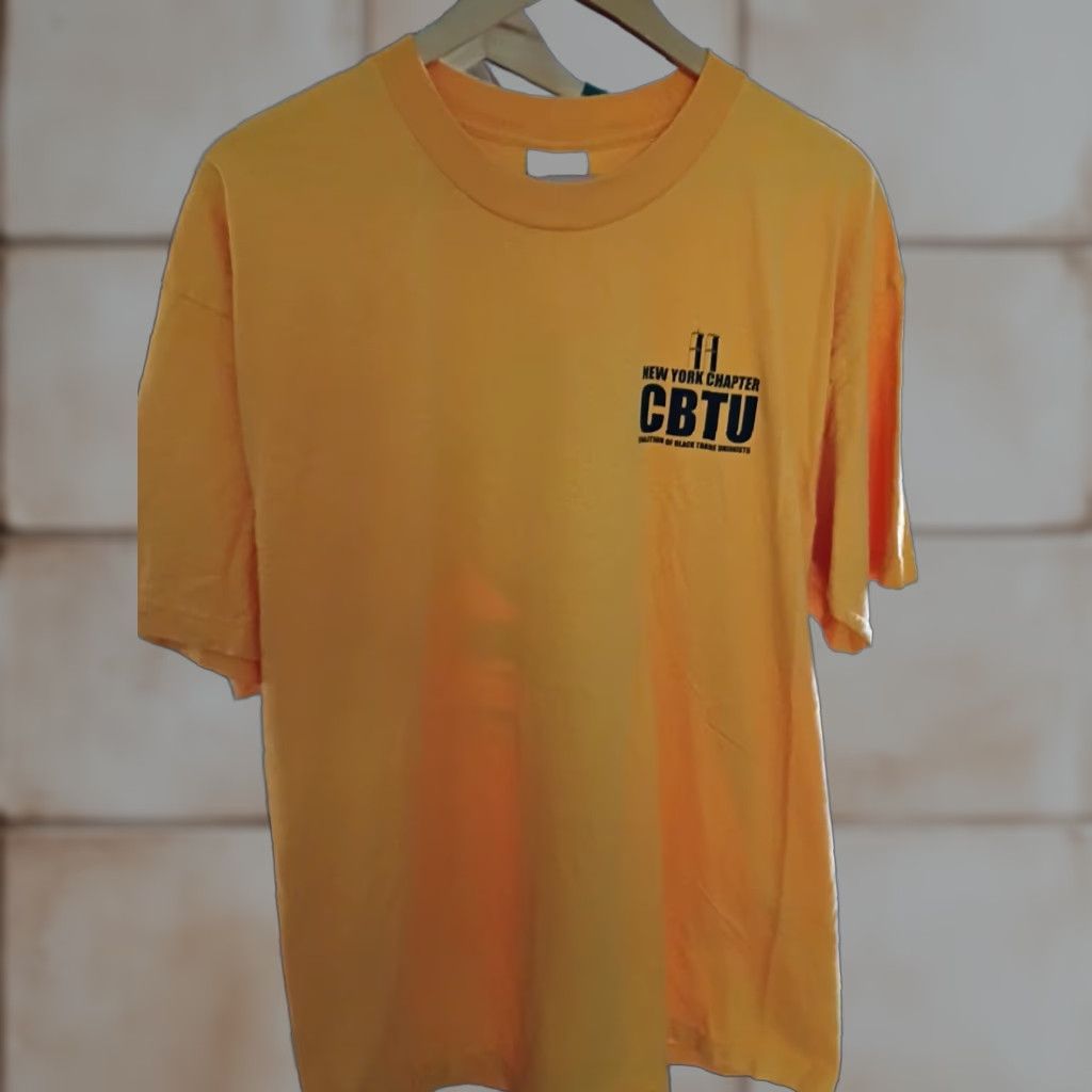 Vintage VINTAGE NY Chapter CBTU Black Trade Union Made In USA T-shirt Size XL Equal Rights 50 Mens Bayside USA Union Shirt 50s 60s Size US XL / EU 56 / 4 - 1 Thumbnail