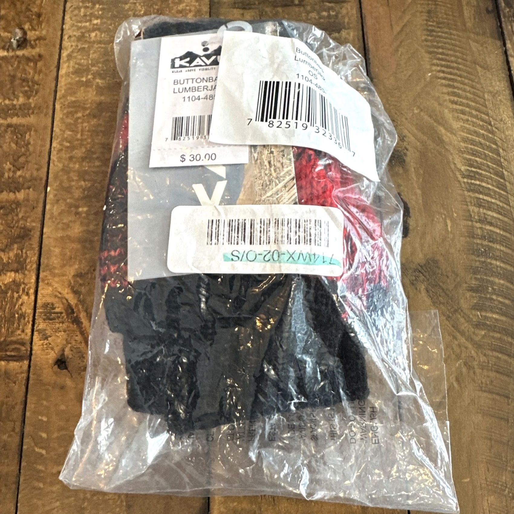 KAVU KAVU Buttonback Lumberjack Red Black One Size Women's Size ONE SIZE - 2 Thumbnail