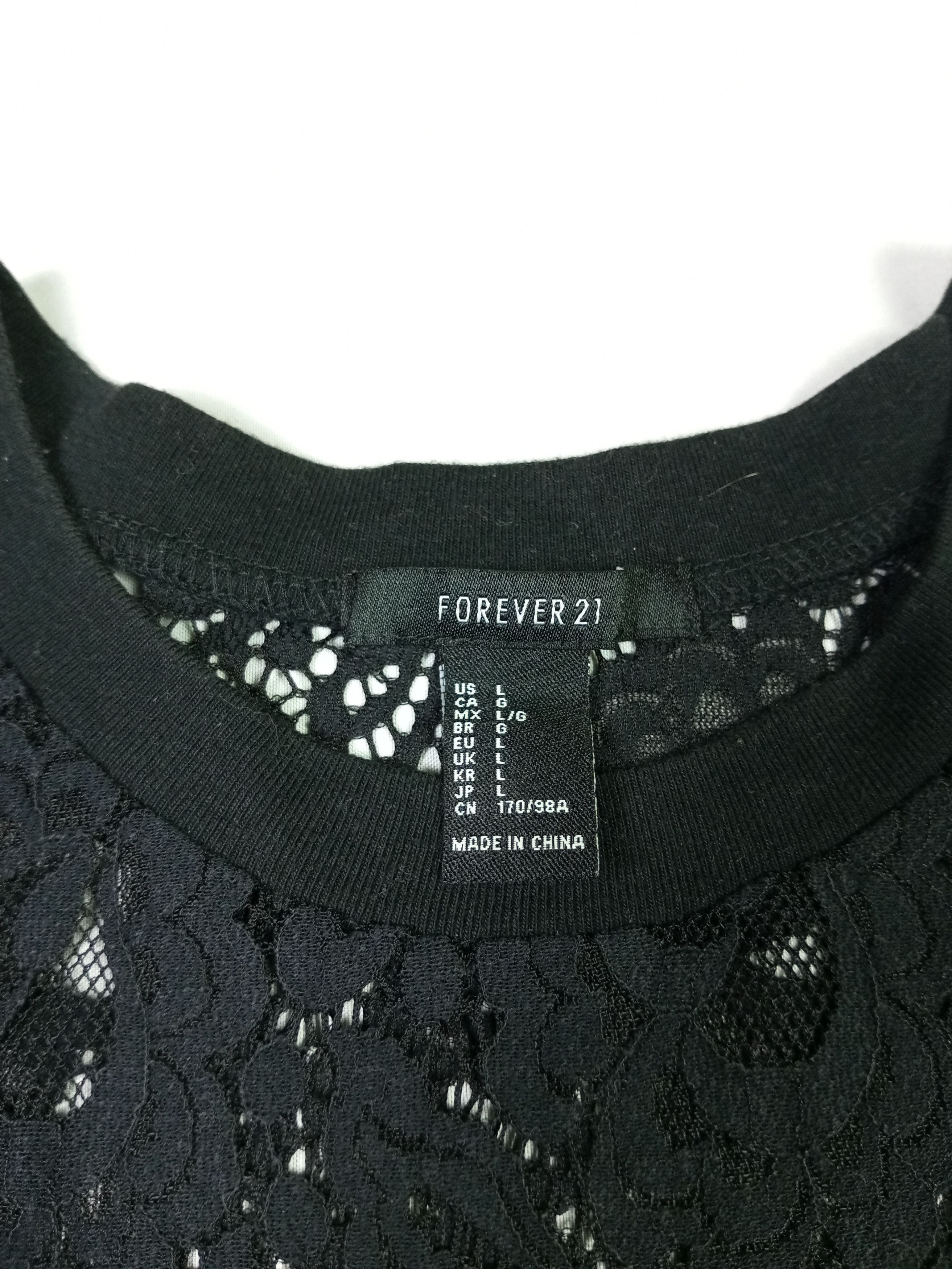 Forever 21 × Japanese Brand " Cut Wash Tag" FOREVER 21 Brocade Gothic Style T Shirt Size L / US 10 / IT 46 - 6 Thumbnail