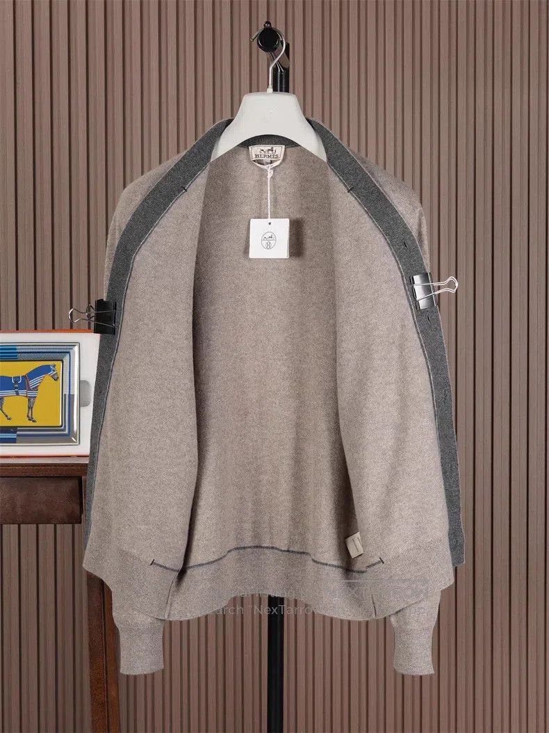 Hermes Hermes Men's 25-style cashmere cardigan Size US L / EU 52-54 / 3 - 3 Thumbnail