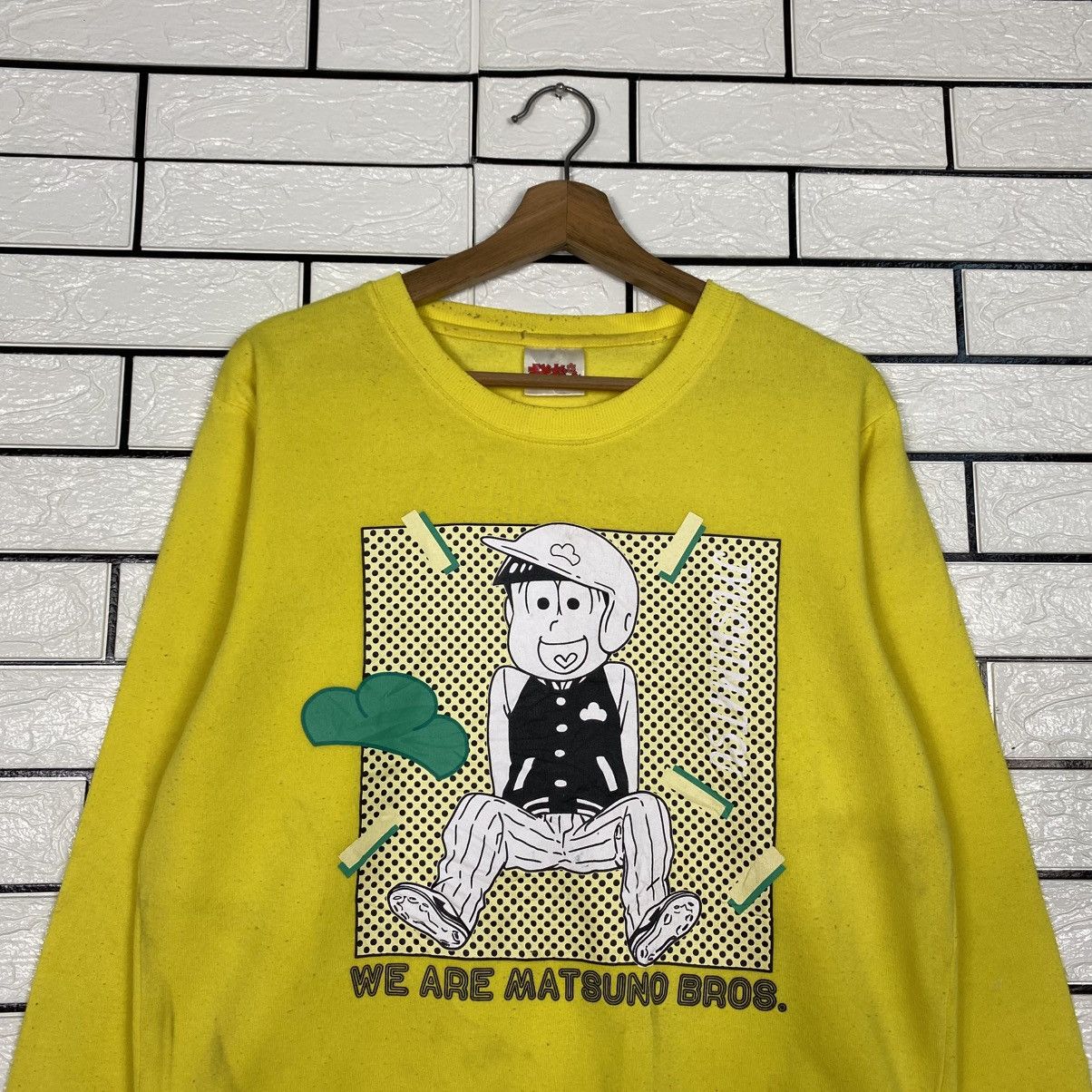 Japanese Brand 📌Vintage Sweatshirt Japan Cartoon Matsuno Bros Big Logo Size US M / EU 48-50 / 2 - 4 Thumbnail
