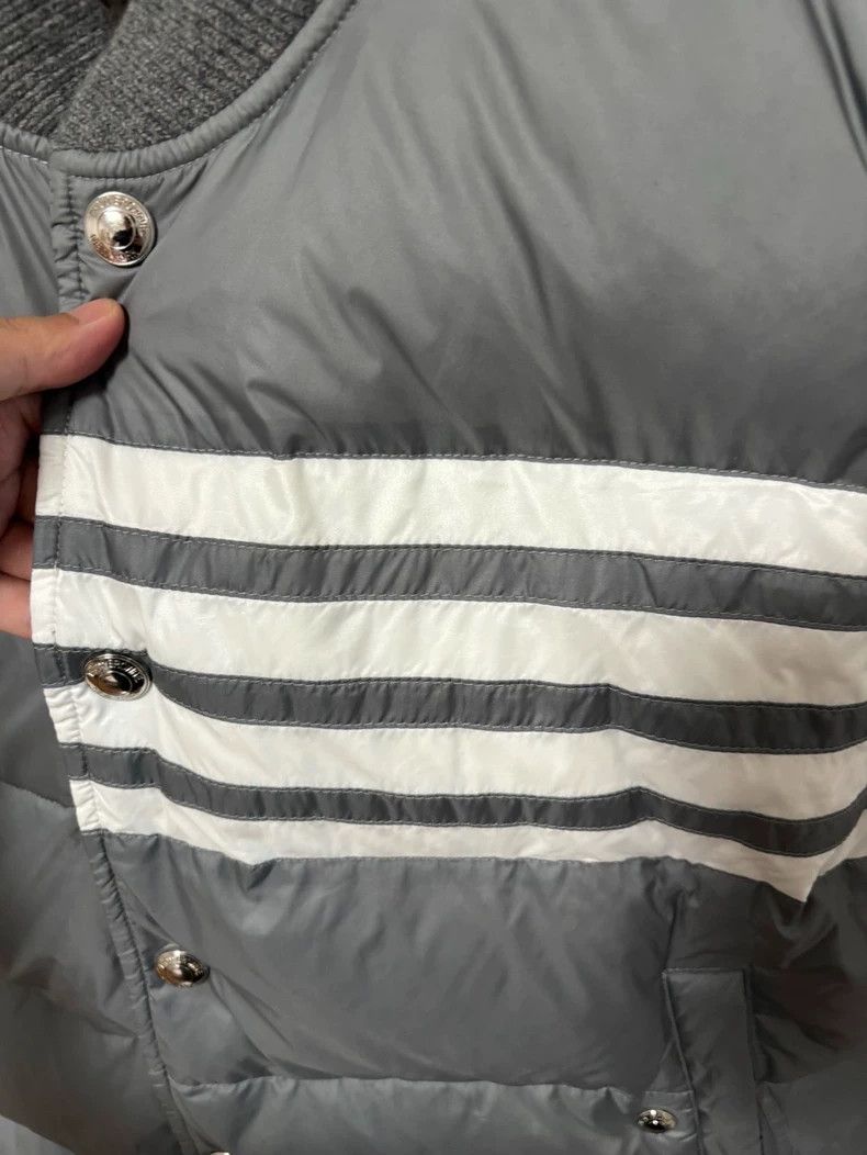 Thom Browne Thom Browne size4 Gray striped down vest Size US XL / EU 56 / 4 - 3 Thumbnail