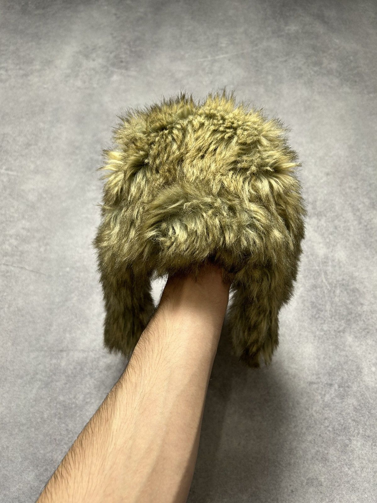 Japanese Brand × Vintage Vintage Y2K USHANKA Mohair Fuzzy 90’s Hat Asap Rocky Style Size ONE SIZE - 3 Thumbnail