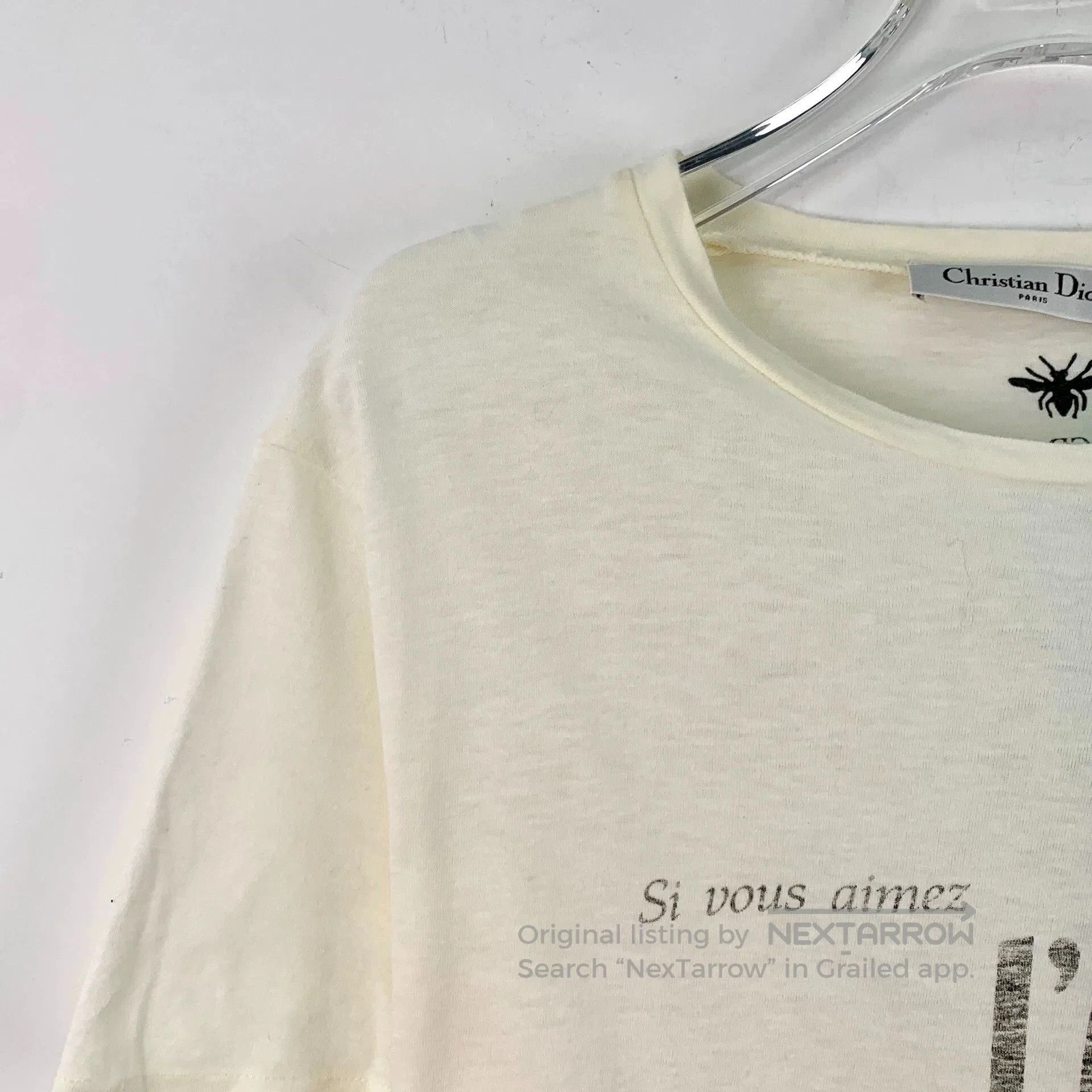 Dior dior white logo cotton short sleeve t-shirt. Size US S / EU 44-46 / 1 - 3 Thumbnail