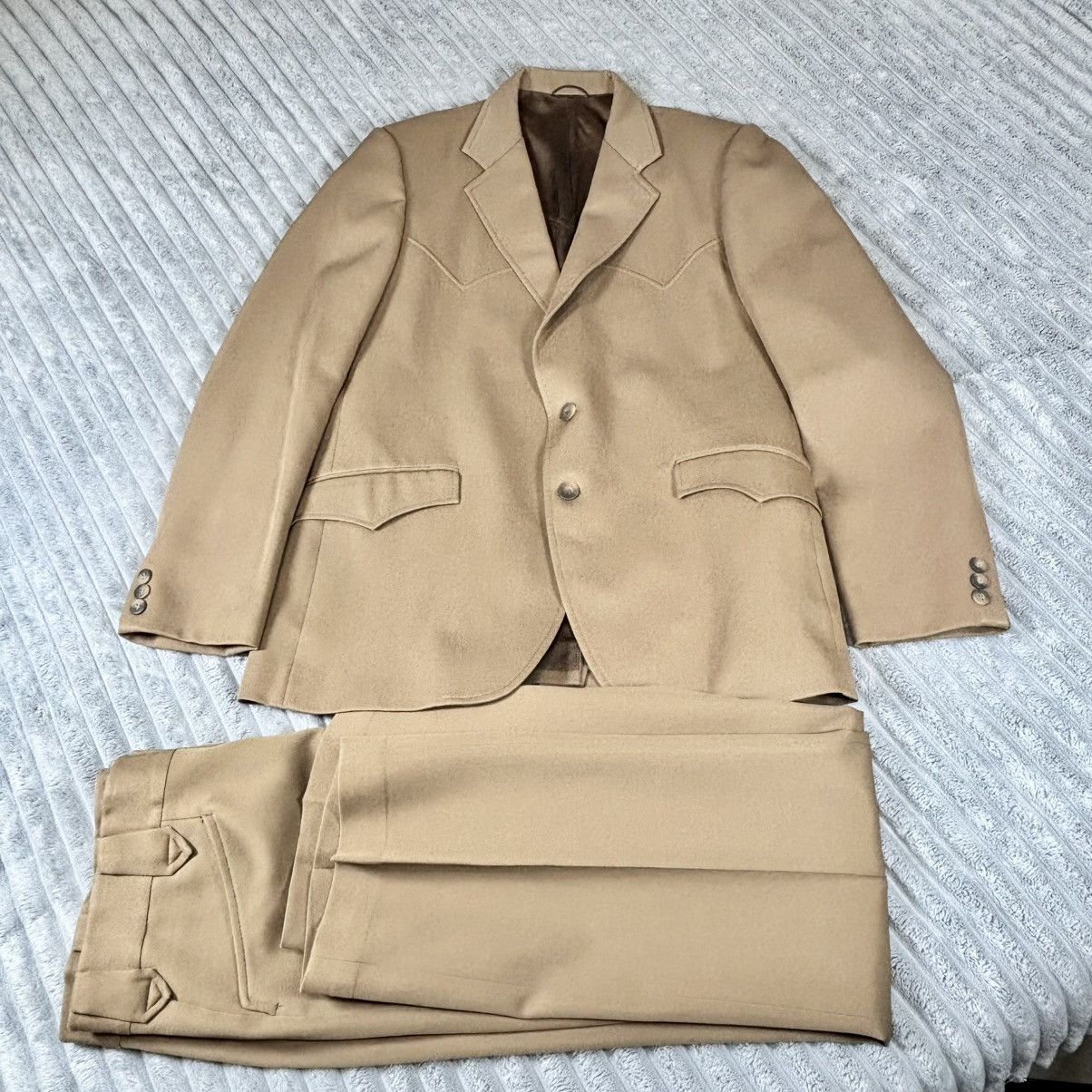 Other VTG 80s Kenny Rogers Western Collection Circle S Suit 42R Size 42L - 16 Thumbnail