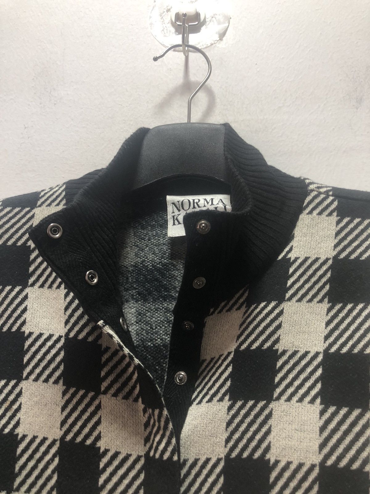 Norma Kamali NORMA KAMALI Sweater Snap Button Arcylic Knitwear Size M / US 6-8 / IT 42-44 - 4 Thumbnail