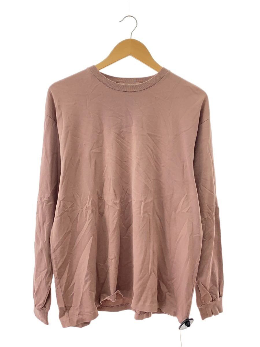 Beige Cotton Long-sleeved T-shirt