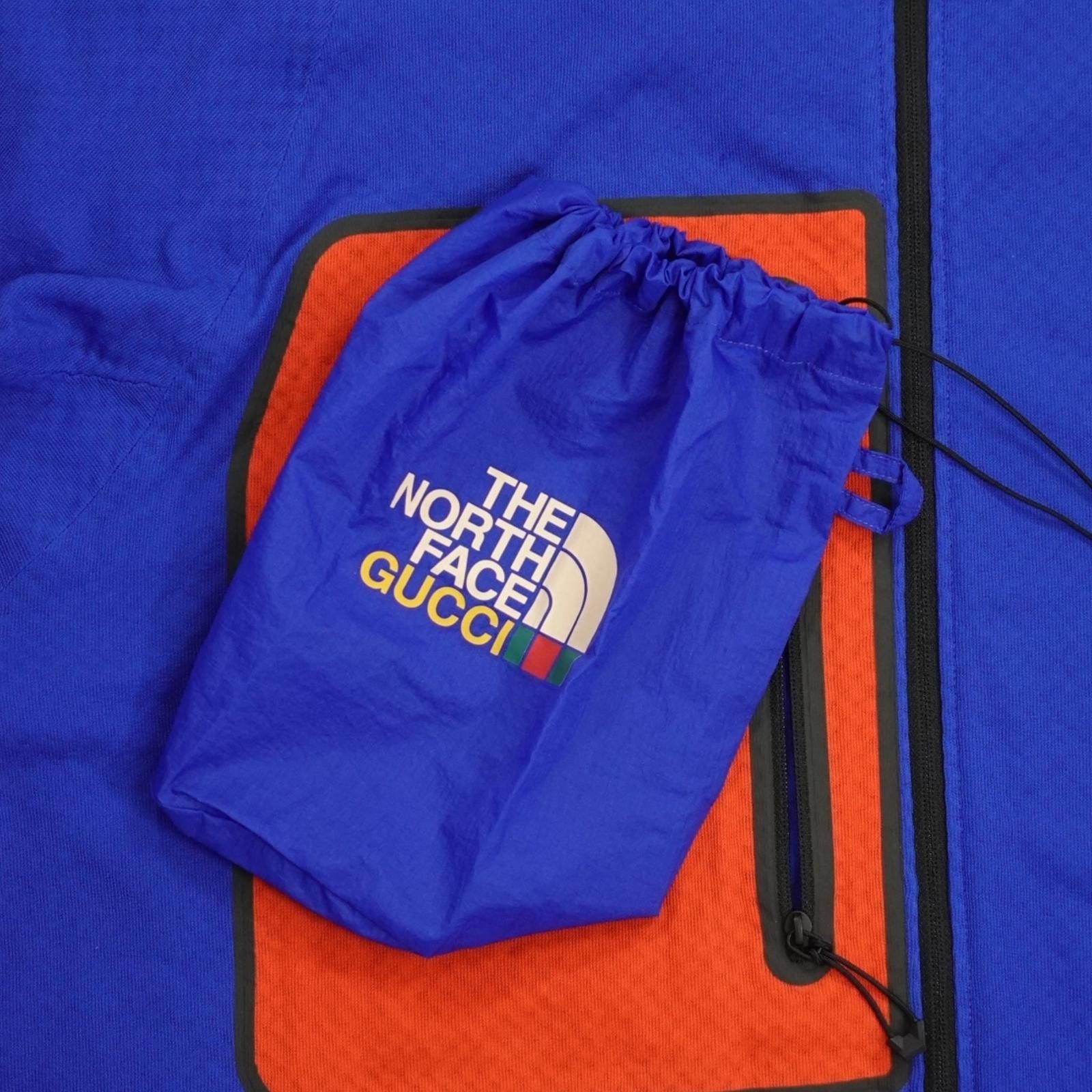 Gucci Gucci X The North Face Half Zip Pullover Hoodie in Blue Size US XL / EU 56 / 4 - 3 Thumbnail