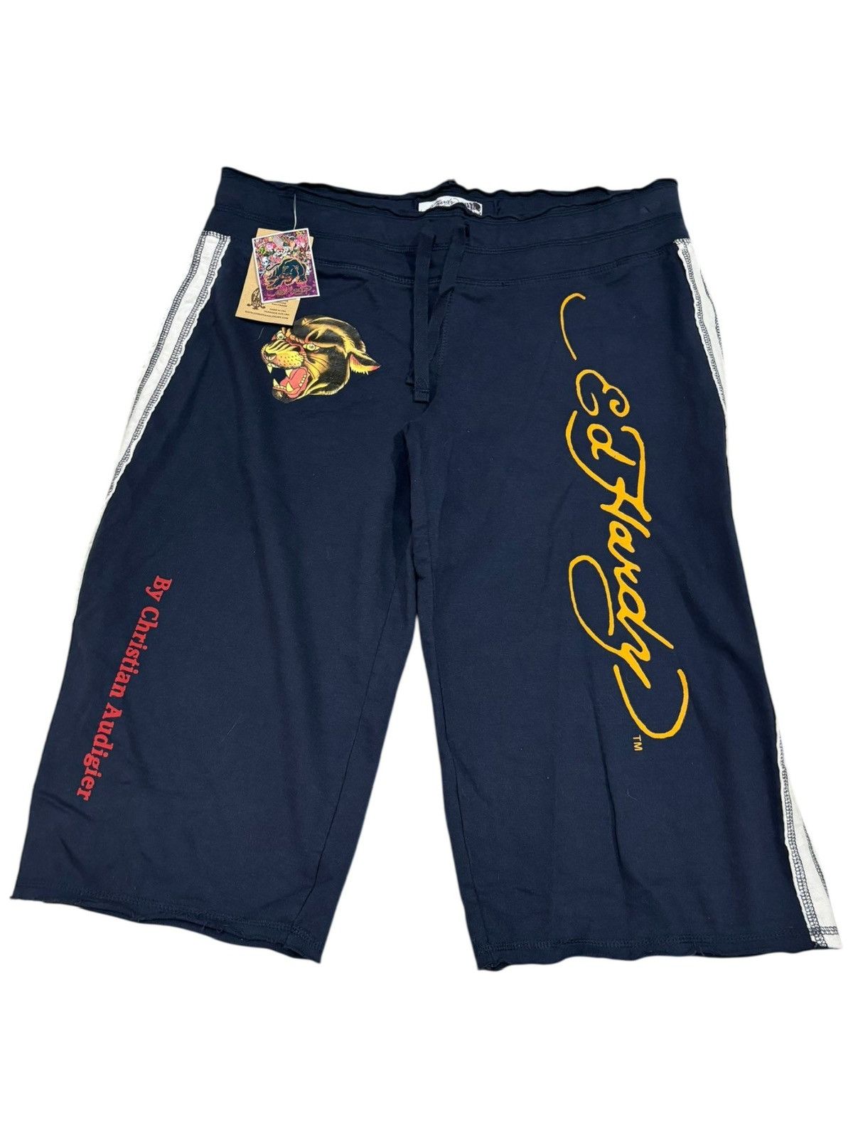 Ed Hardy VTG ED HARDY Christian Audigier SHORTS Graphic Tiger Tattoo Size US 36 / EU 52 - 1 Thumbnail