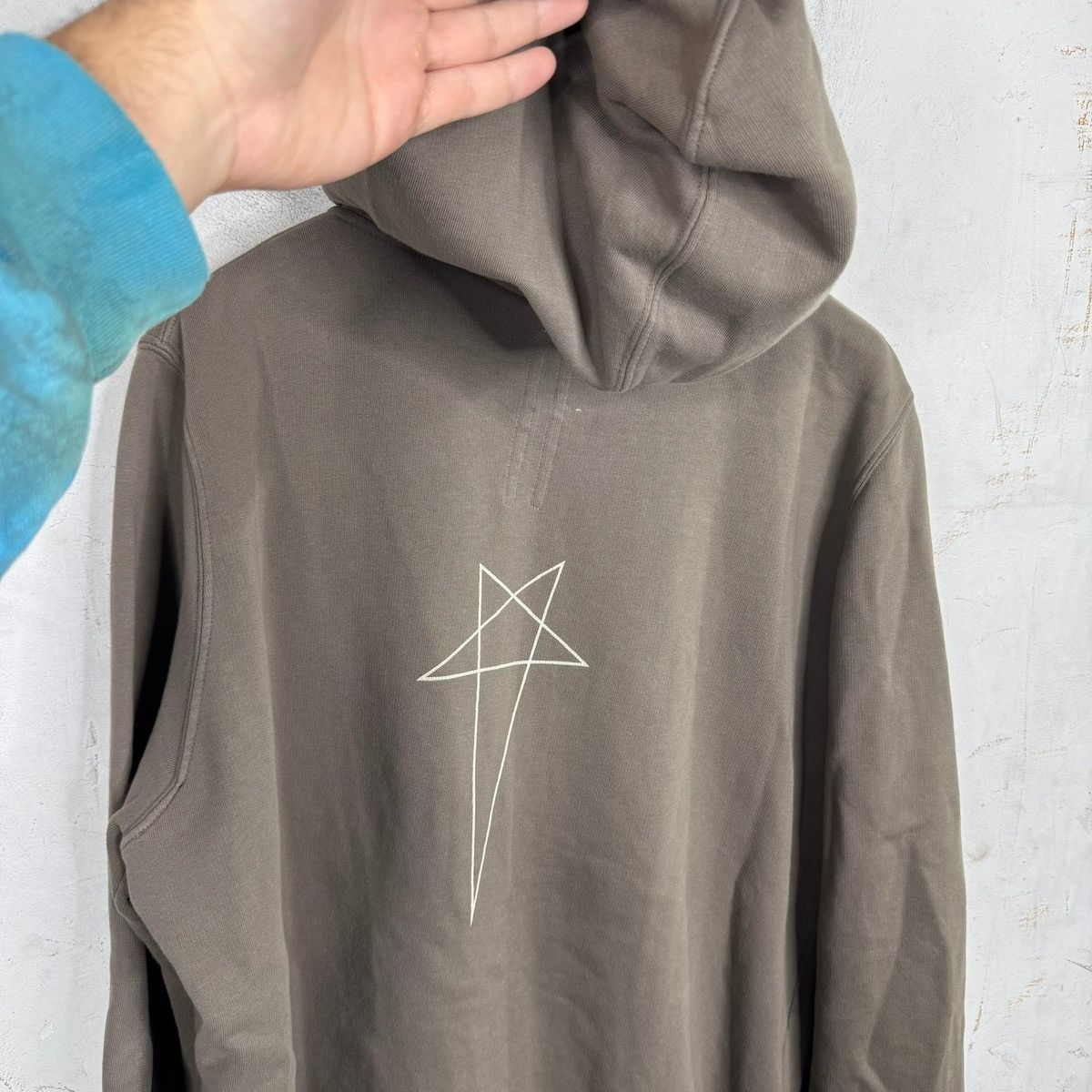 Rick Owens Drkshdw Rick Owen's DRKSHDW Dust Pentagram Jason Zip Hoodie Size US XL / EU 56 / 4 - 2 Thumbnail