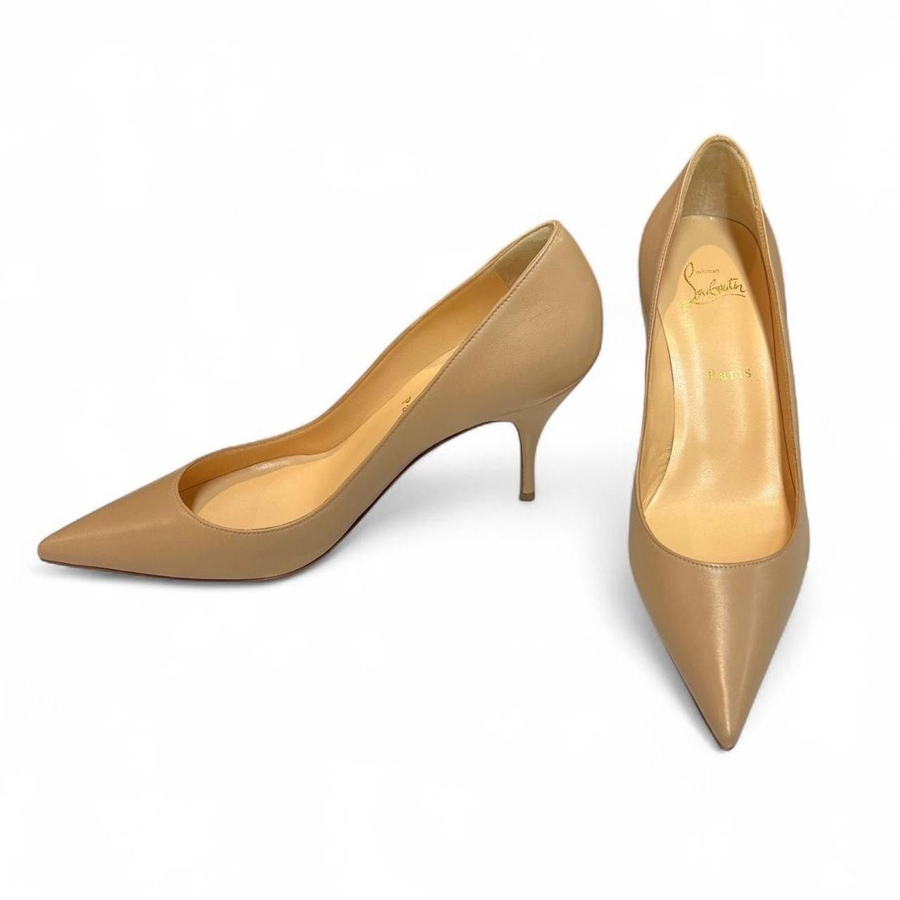 Christian Louboutin Christian Louboutin Beige Heels Size US 8 / IT 38 - 1 Thumbnail