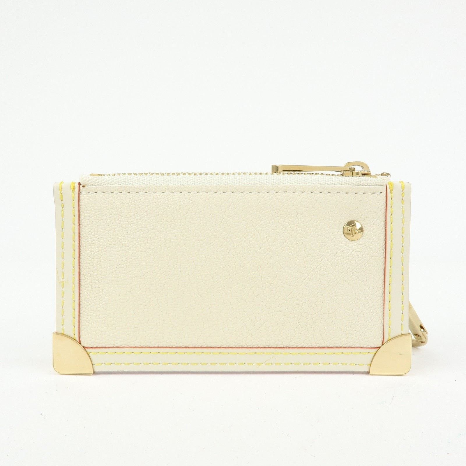 Louis Vuitton Louis Vuitton Suhali Pochette Cles Goatskin Key Pouch Cream Size ONE SIZE - 2 Thumbnail