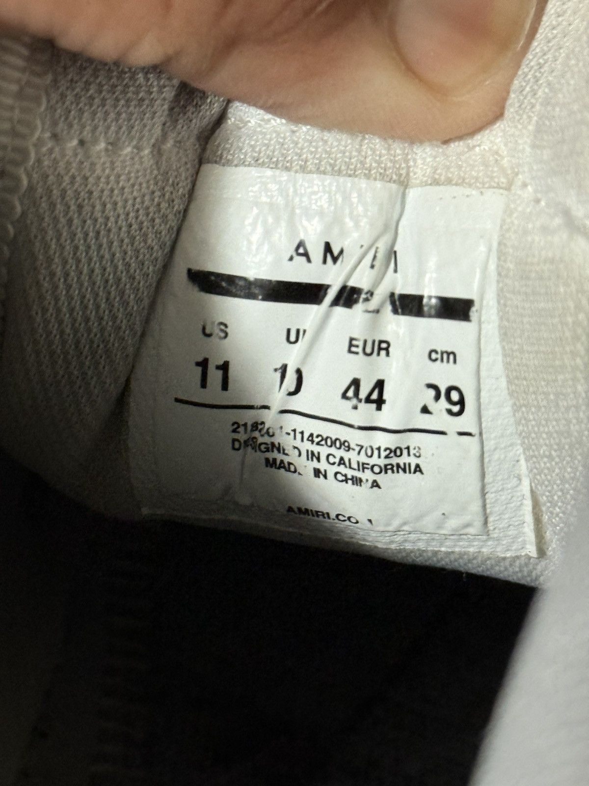 Amiri Amiri Skeleton Low Size 11 Grey Size US 11 / EU 44 - 17 Thumbnail
