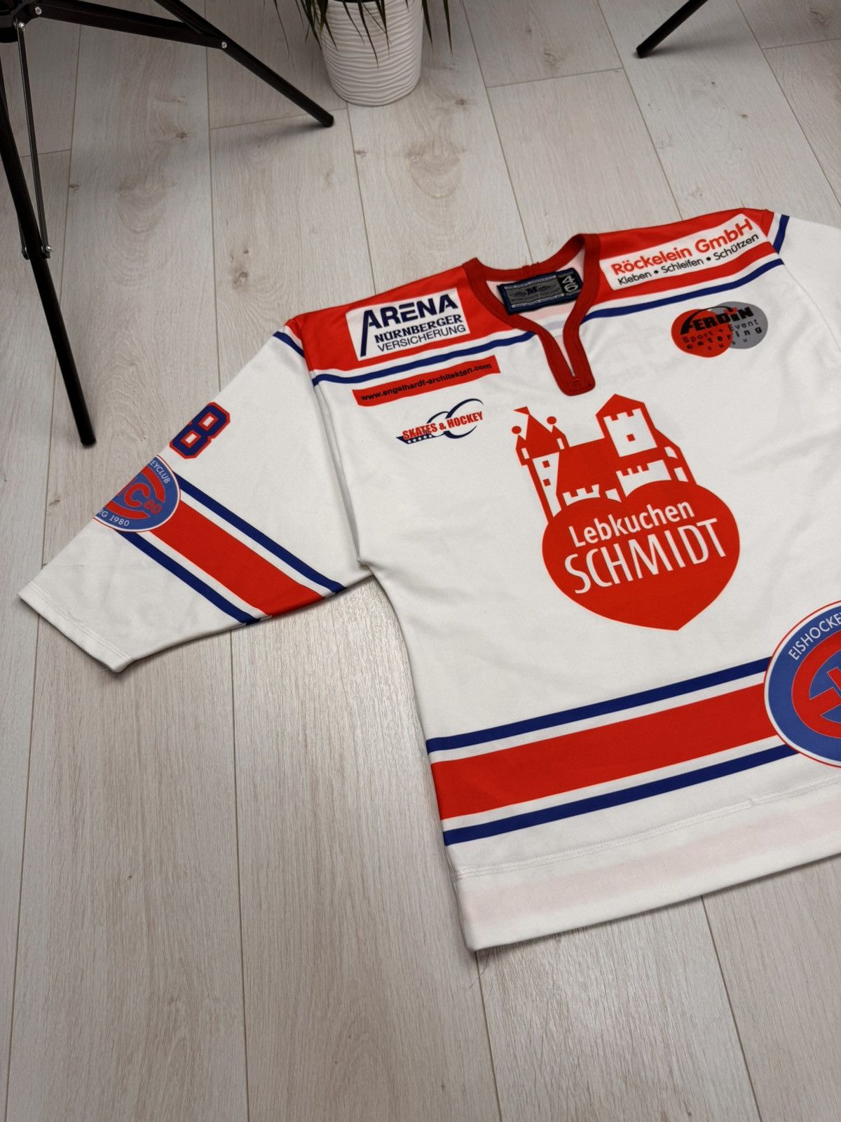 NHL MATCHWORN 2000s Nurnberg Ice Tigers KRYVORUTSKYY #18 Jersey Size US M / EU 48-50 / 2 - 2 Thumbnail