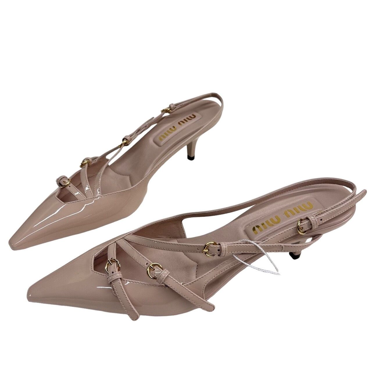 Miu Miu Miu Miu Patent Buckle Heels Size 37 Size US 7 / IT 37 - 1 Thumbnail