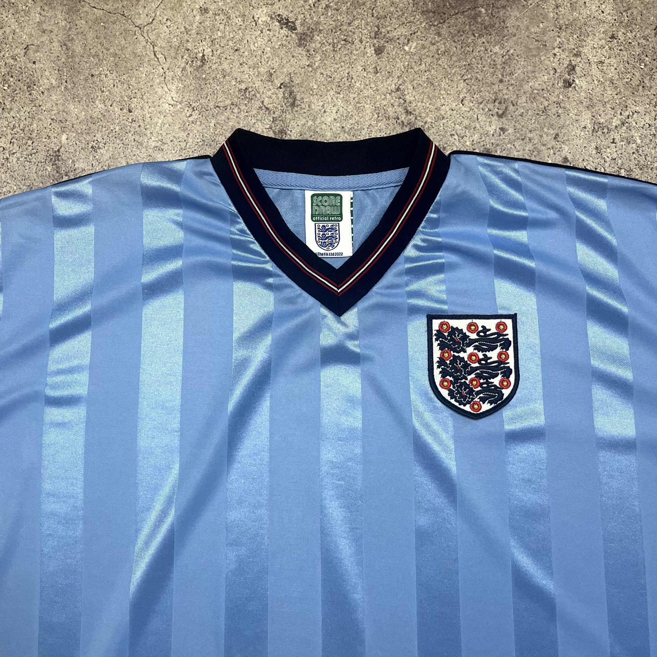 Other England Football Jersey Score Draw Blue T-Shirt Size XL Size US XL / EU 56 / 4 - 2 Thumbnail