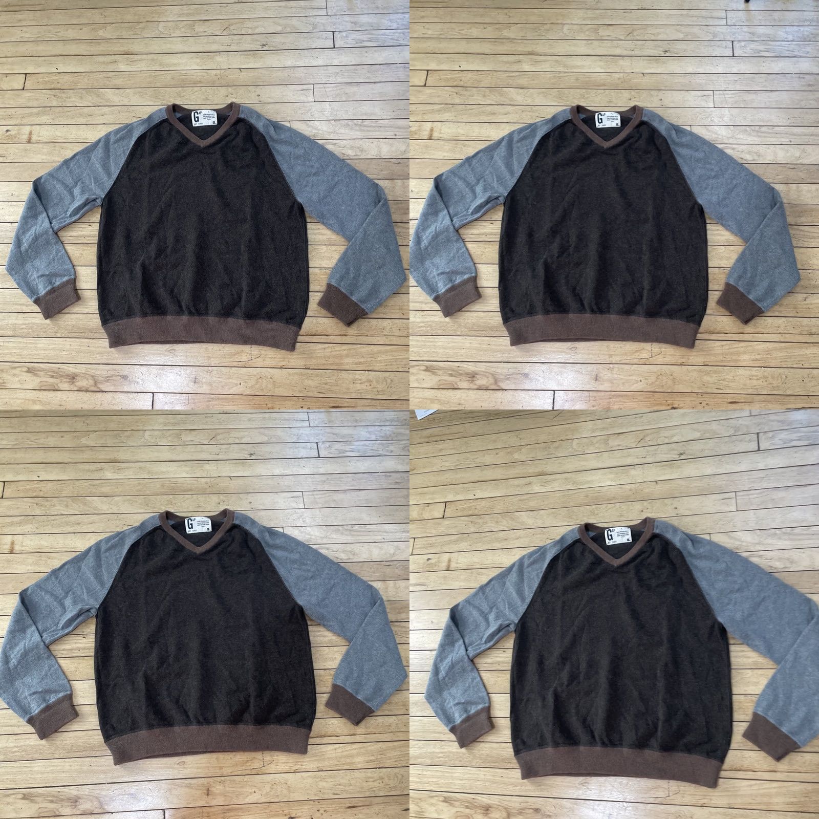 Gap VINTAGE Gap Cashmere Sweater Men L VNeck Gray Brown 90s Preppy Streetwear Pullover Mens L Size US L / EU 52-54 / 3 - 9 Thumbnail