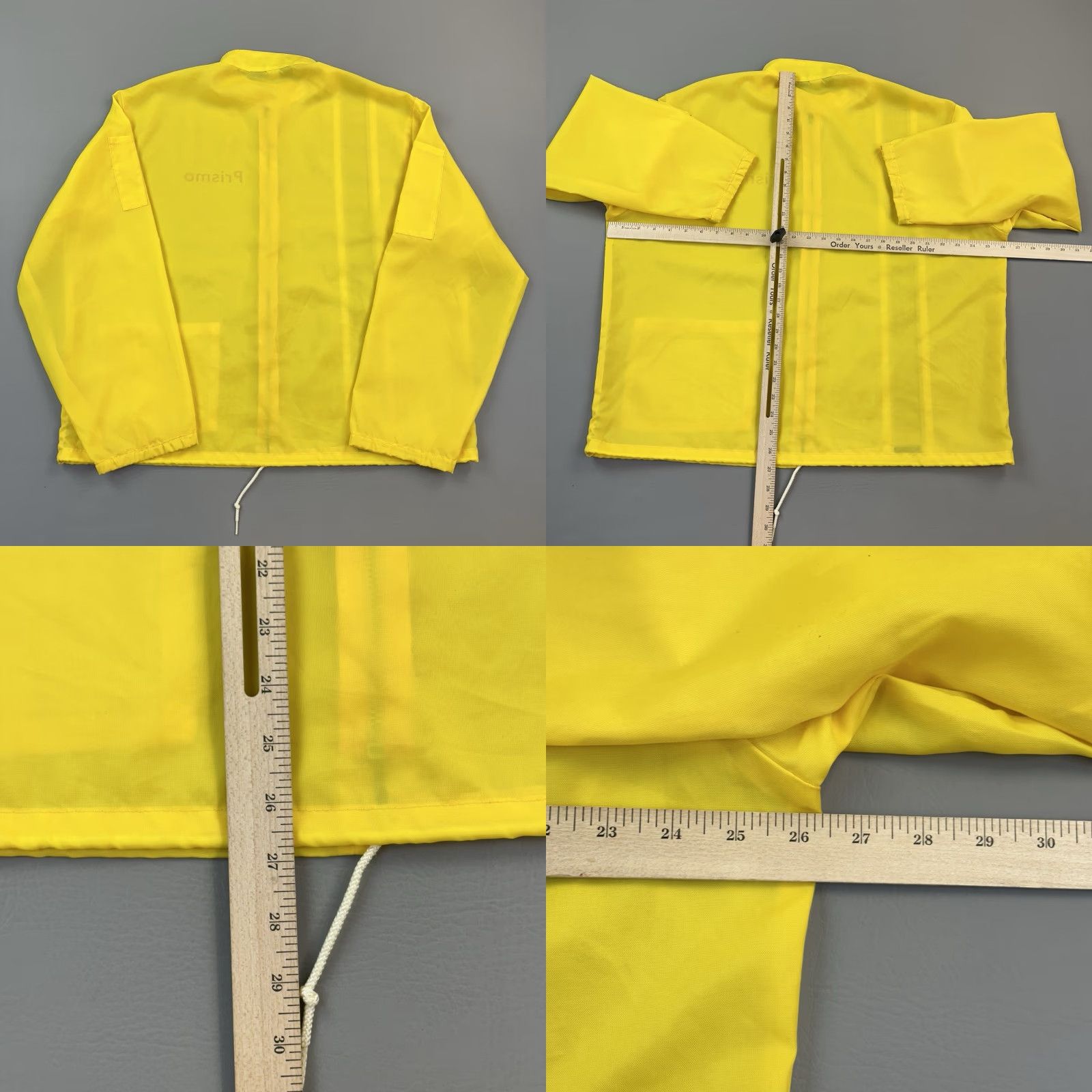 Dunbrooke VINTAGE Dunbrooke Jacket Mens XL Yellow Striped Windbreaker USA Pla-Jac Size US XL / EU 56 / 4 - 8 Thumbnail