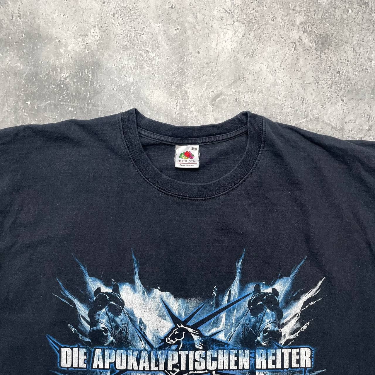 Band Tees × Vintage Vintage 2000s Die Apokalyptischen Reiter T Shirt Black XL Size US XL / EU 56 / 4 - 4 Thumbnail