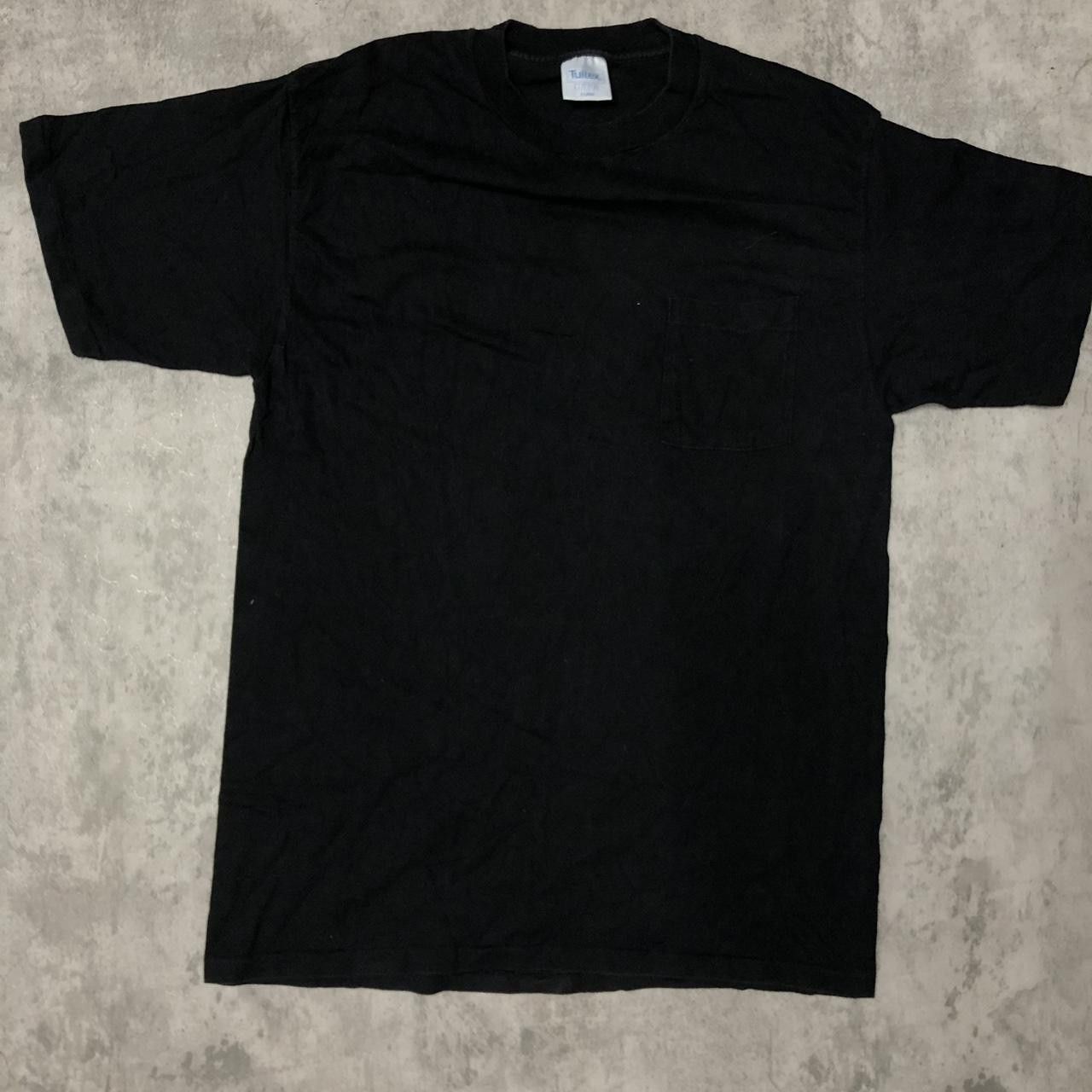 Tultex Black Tultex cotton tee clothing Size US XL / EU 56 / 4 - 1 Thumbnail