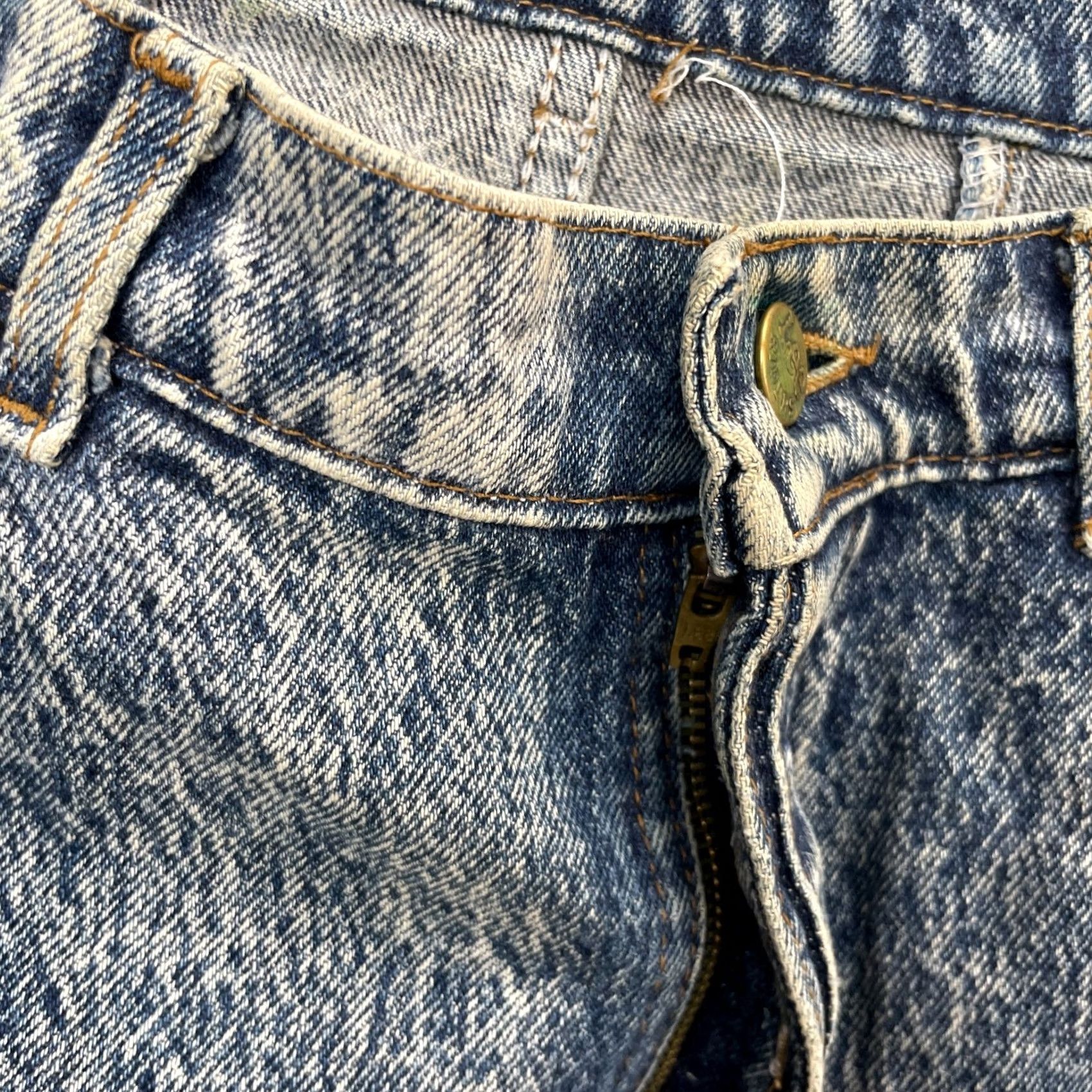 Lee VINTAGE Lee Jeans Womens 30x25 Blue Riders Tapered Leg Denim Cotton Acid Wash Jeans Womens Spring Fall Winter Summer Mens Girls Size 30" / US 8 / IT 44 - 5 Thumbnail