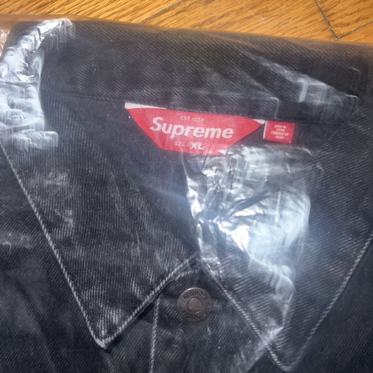 Supreme Supreme Denim Trucker Jacket SS25 Black Size: XL Size US XL / EU 56 / 4 - 3 Thumbnail