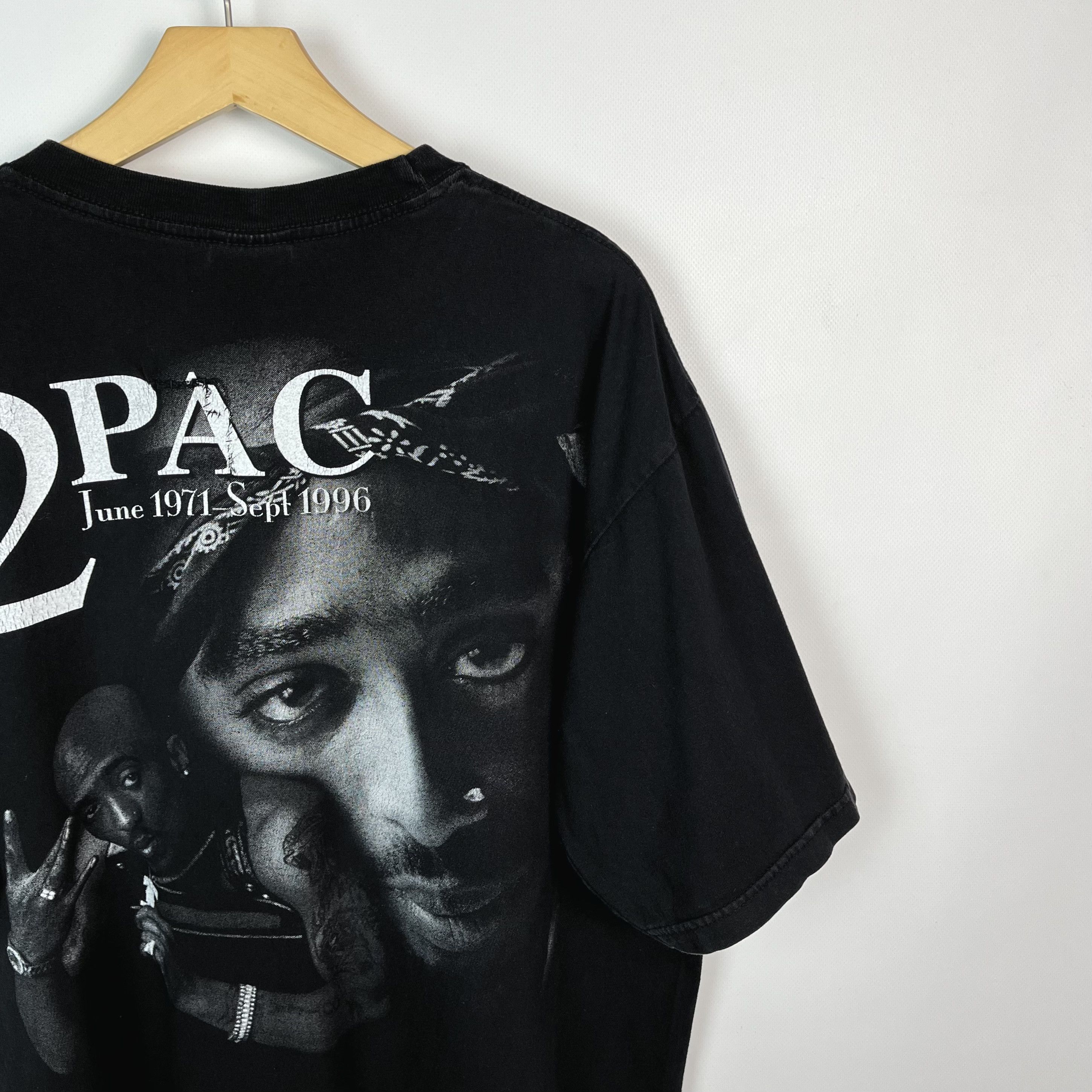 Rap Tees Vintage 2Pac Tupac Shakur AOP Rap T Shirt 90’s Size US XL / EU 56 / 4 - 17 Thumbnail