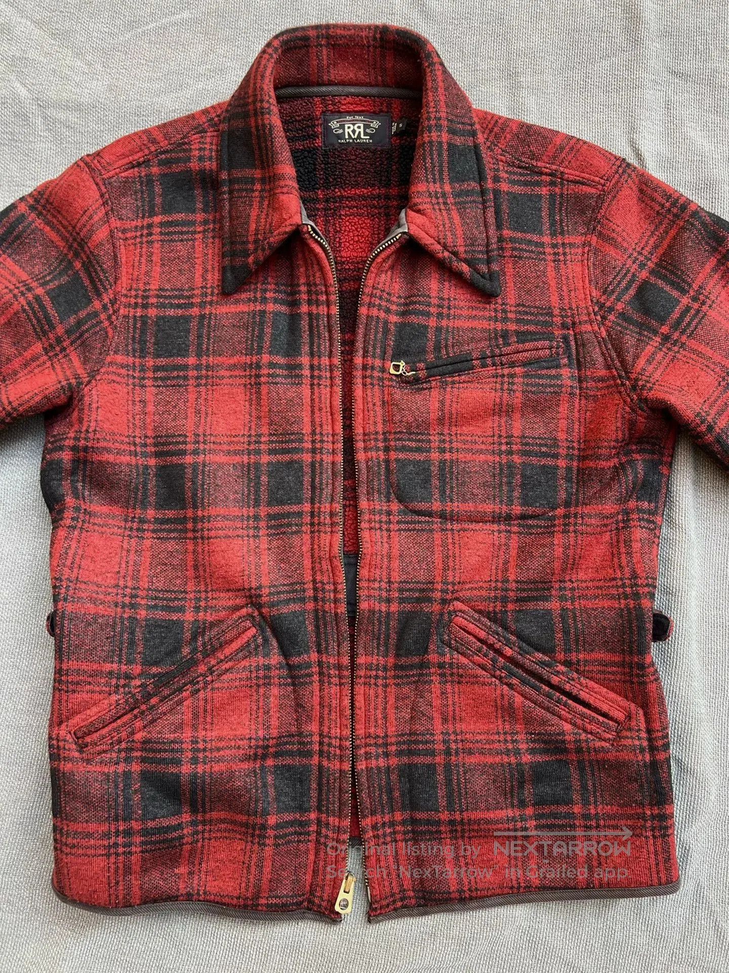 RRL Ralph Lauren RRL 1930s Vintage Red Plaid Jacket. Size US S / EU 44-46 / 1 - 9 Thumbnail