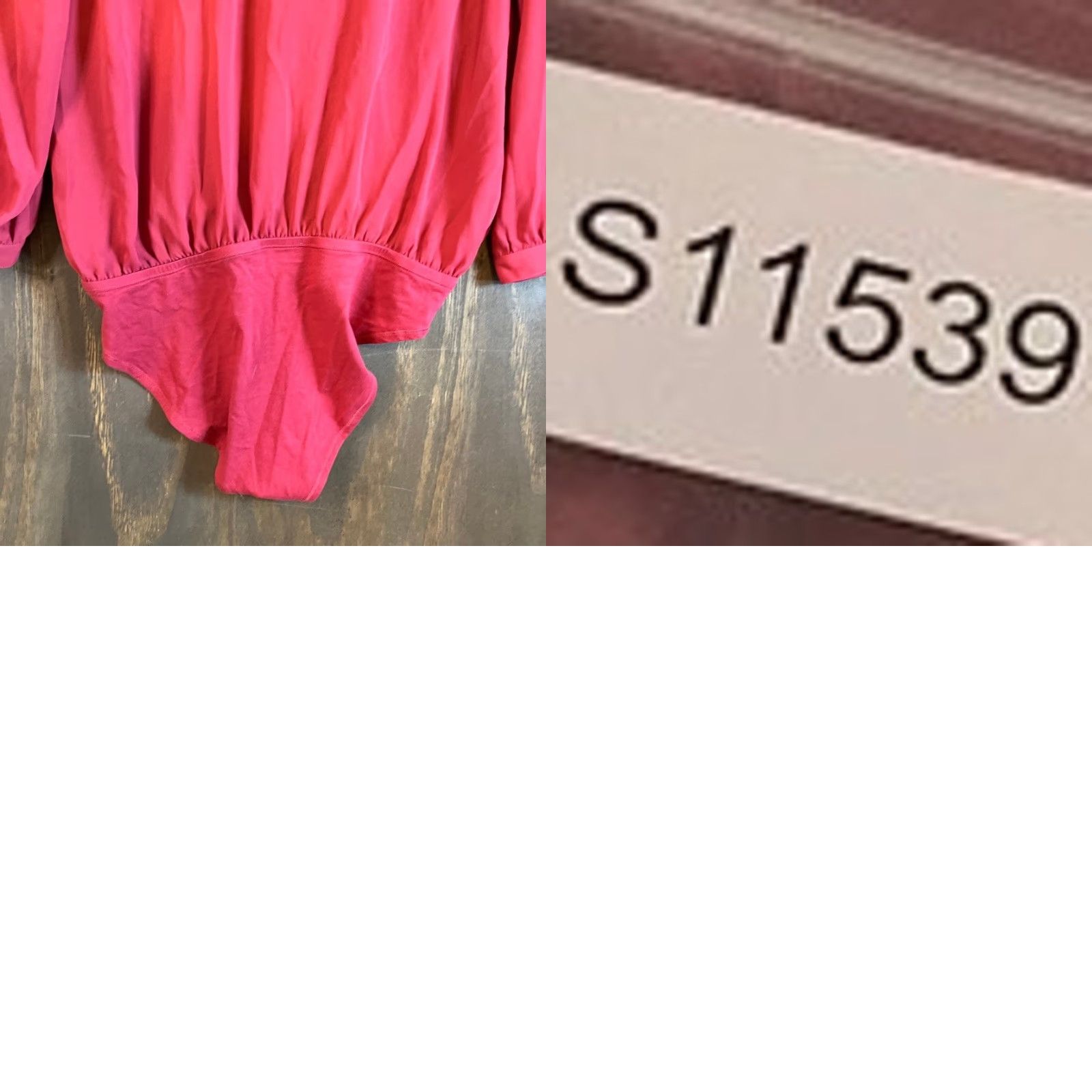 Loft LOFT Womens Bodysuit Blush Red V Neck Long Sleeve Sheer Stretch Large Size L / US 10 / IT 46 - 9 Thumbnail