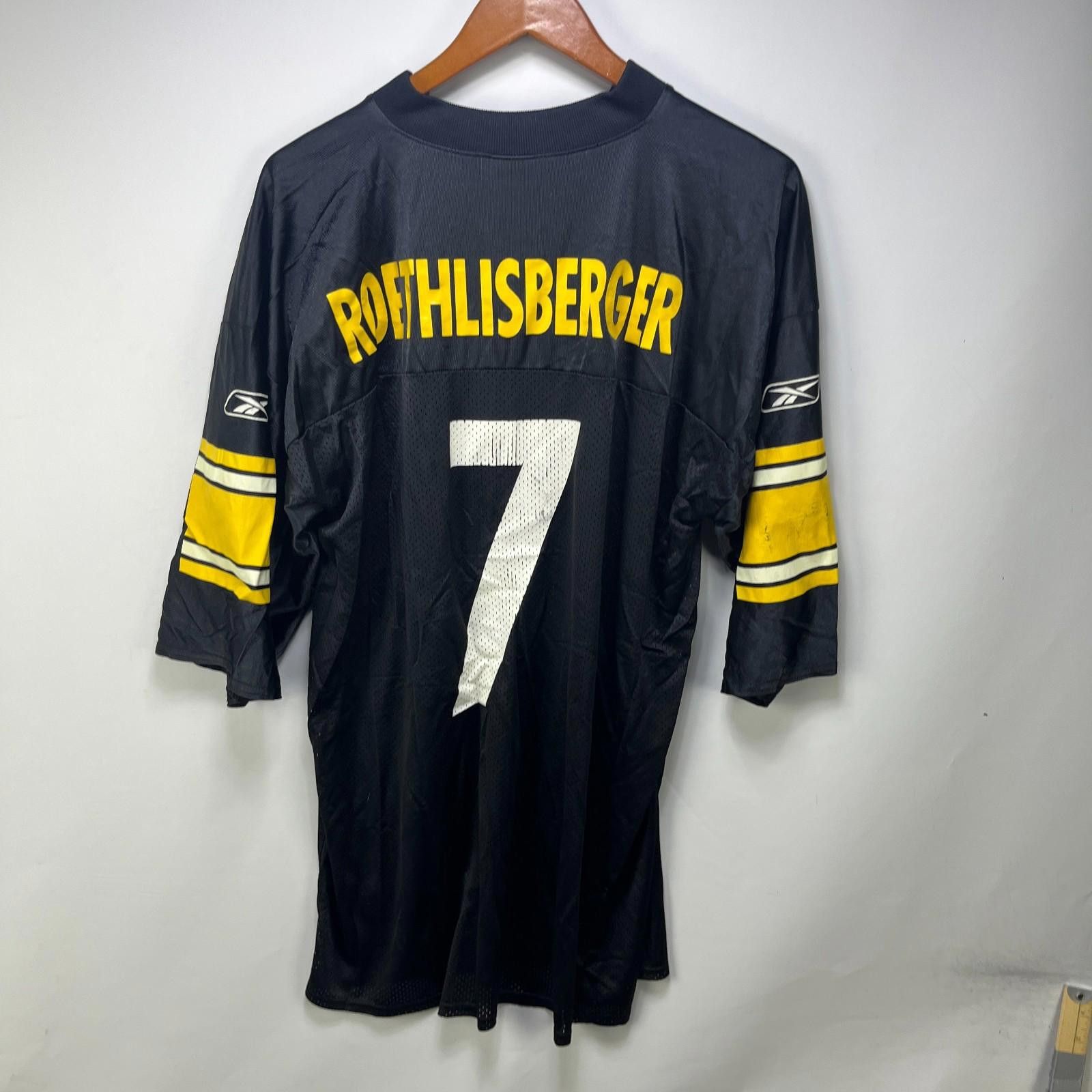 Reebok Vintage Pittsburgh Steelers Roethlisberger Jersey Large Size ONE SIZE - 9 Thumbnail