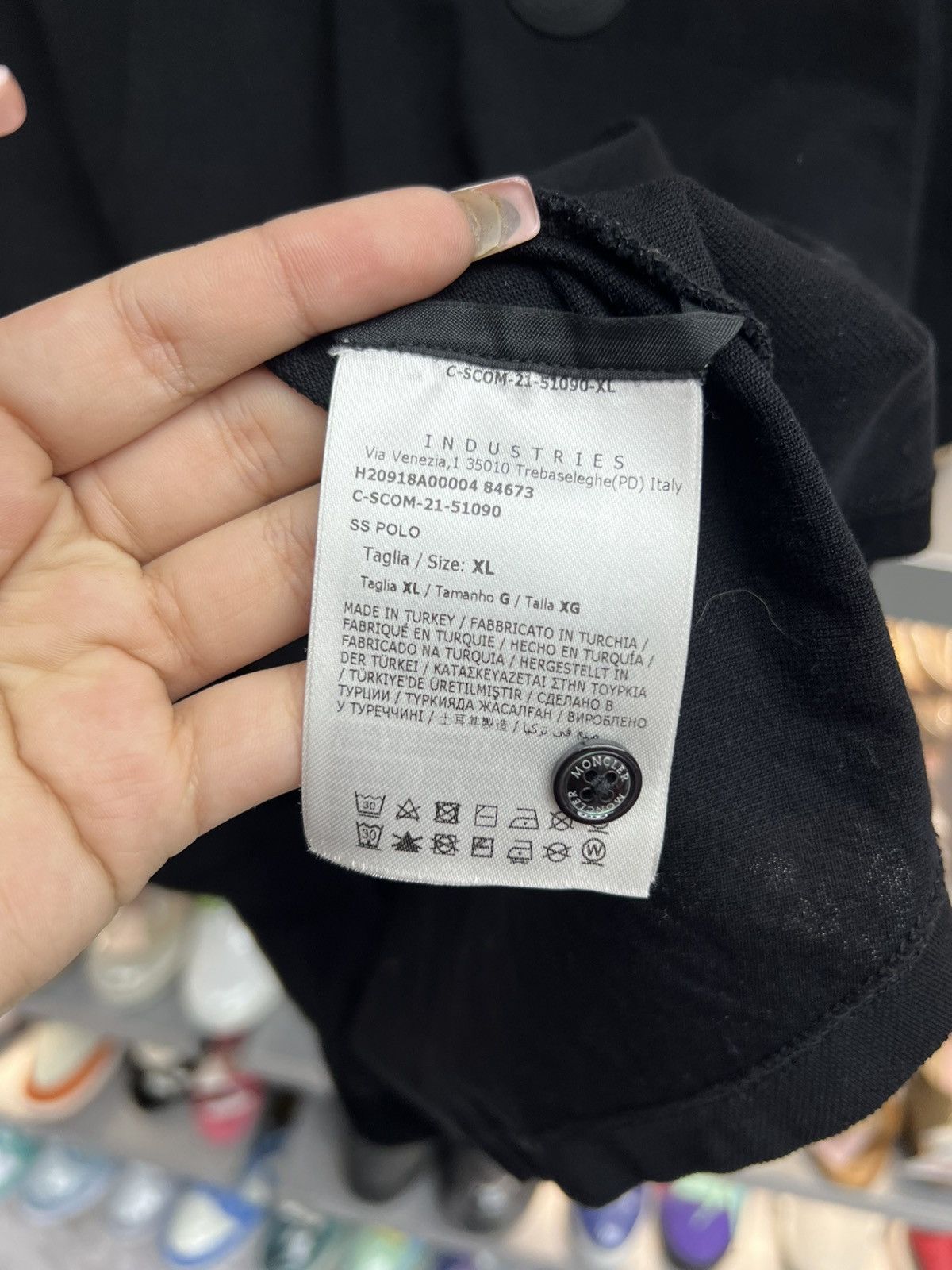 Moncler Moncler Black Tee Shirt Size US XL / EU 56 / 4 - 8 Thumbnail