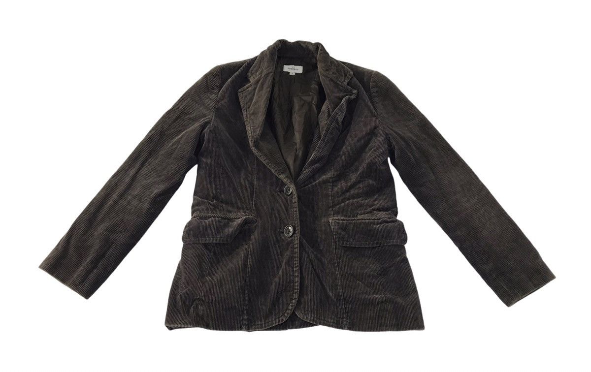 Japanese Brand Vert Dense Jacket Full Button Corduroy Design Size S / US 4 / IT 40 - 1 Thumbnail