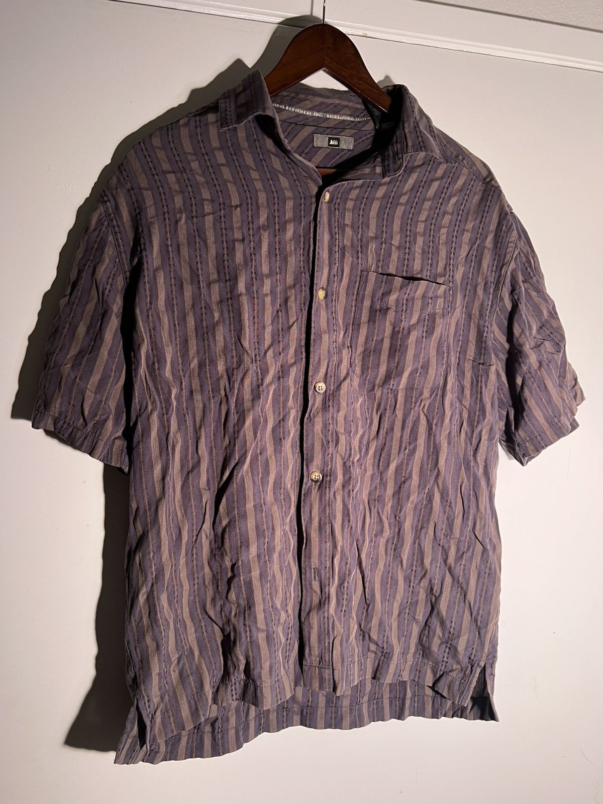 Vintage Y2K 2000's VTG Vintage REI Abstract Retro Pattern Shirt Size US S / EU 44-46 / 1 - 1 Thumbnail