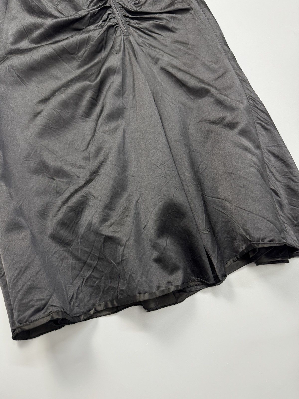Prada 2000s Prada Flower Design Satin Midi Skirts Size 28" / US 6 / IT 42 - 4 Thumbnail