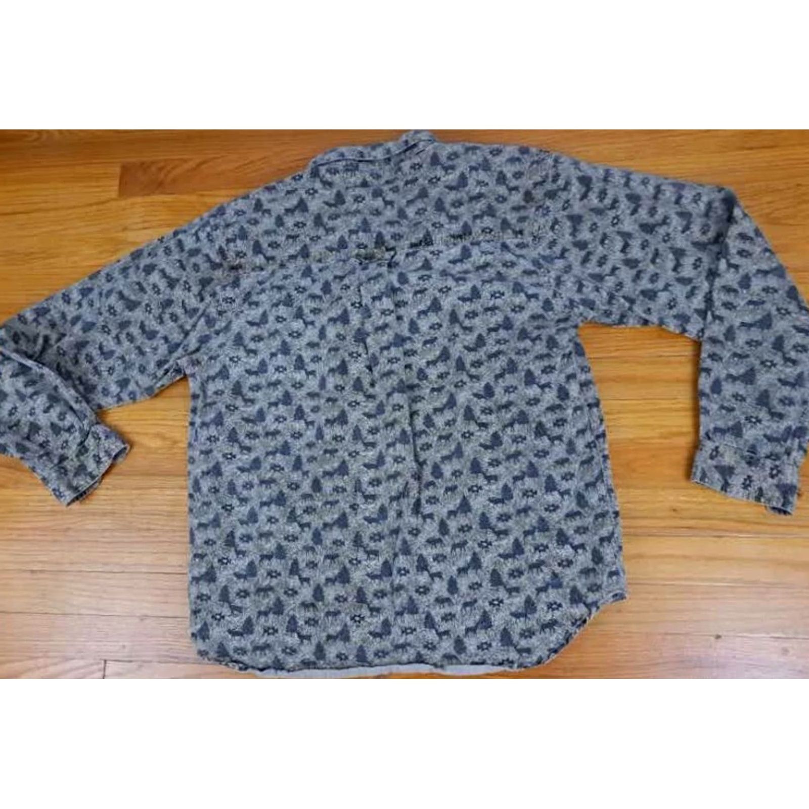 Vintage Falls Creek Shirt Cotton Full Button Unisex Adults L Red Plaid Fish Outdoor Fall Canvas Long Sleeve Button-Up 31in 25in pit to pit Size US L / EU 52-54 / 3 - 6 Thumbnail
