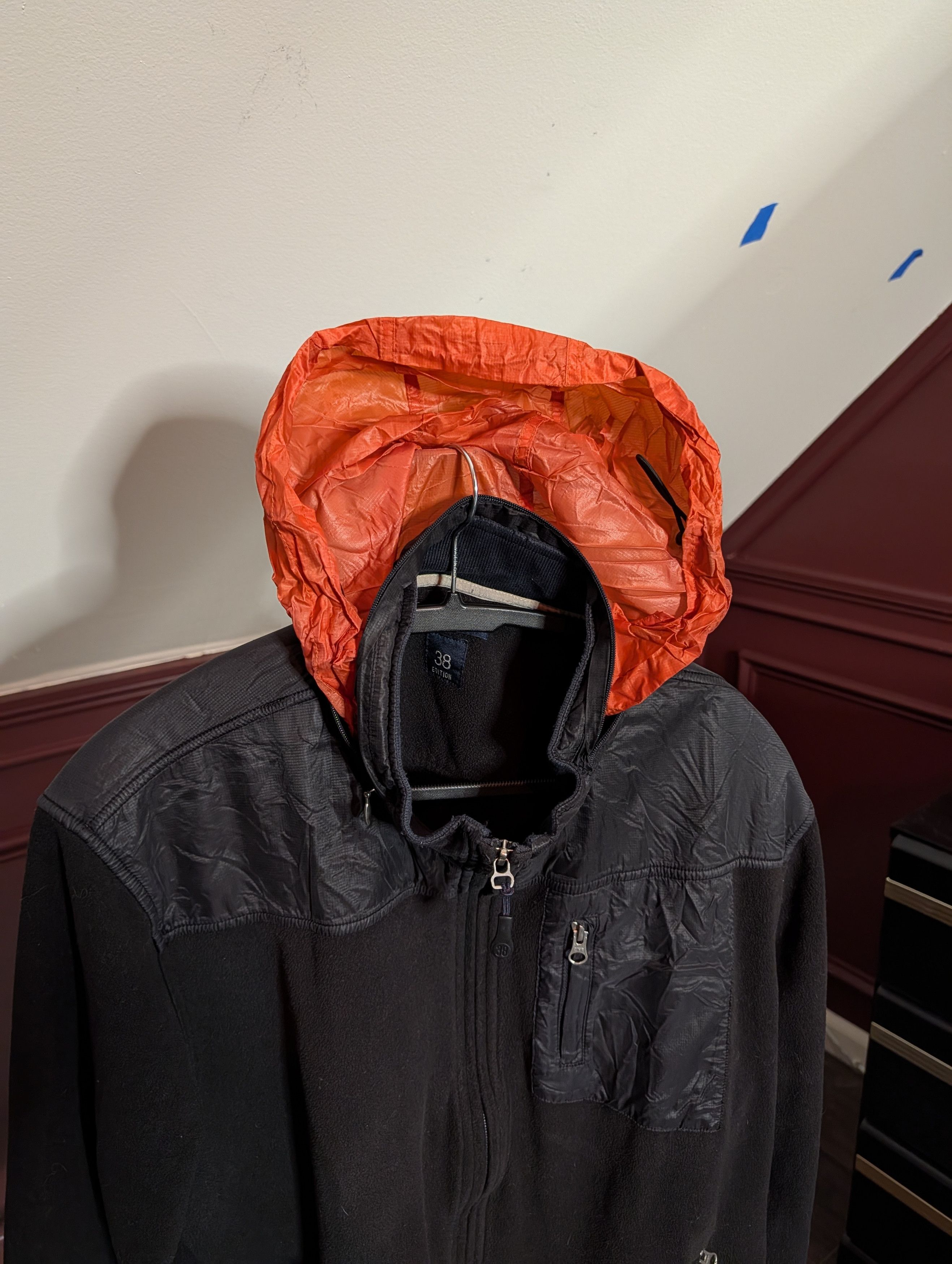 Other SCAPPINO Black Fleece Hidden Hood Zip-up Jacket Size US L / EU 52-54 / 3 - 9 Thumbnail