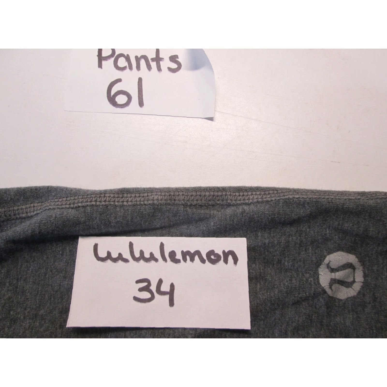 Lululemon Lululemon Womens Track Pants Gray Size 34 Stretch Activewear Logo Print Pull On Size 24" / US 00 / IT 34 - 7 Thumbnail