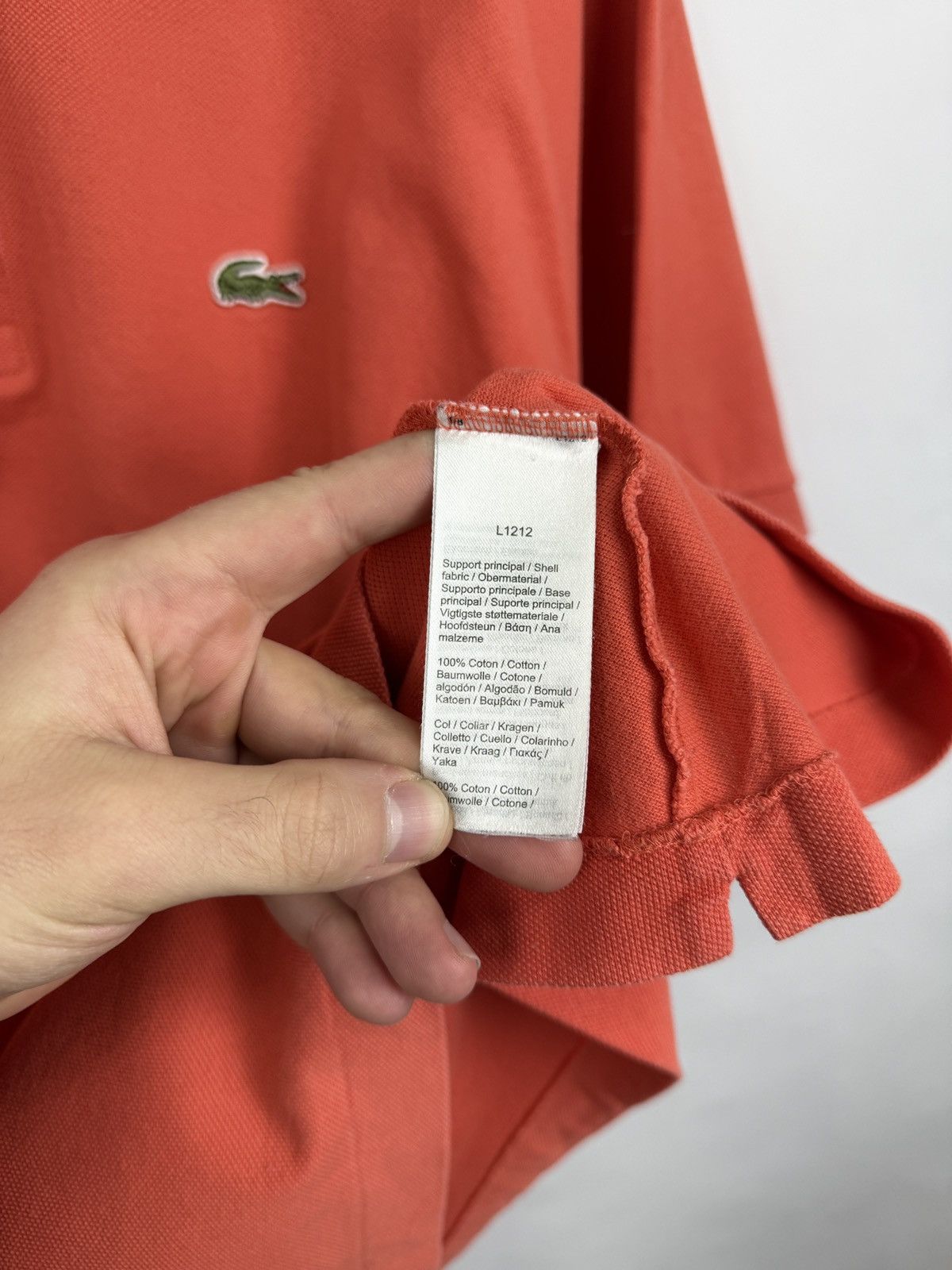 Lacoste 🇫🇷 Lacoste Classic Fit Polo T-Shirt Made in France Retro Rare Size US XXL / EU 58 / 5 - 6 Thumbnail