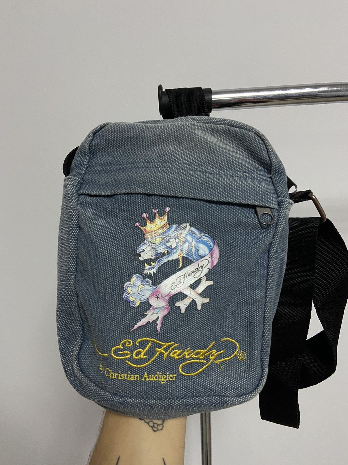 Ed Hardy × Vintage Ed hardy Vintage Shoulder Small Bag Small Logo Messenger Size ONE SIZE - 2 Thumbnail