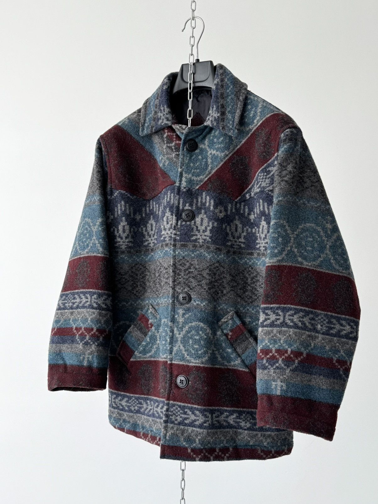 Woolrich Woolen Mills Vintage 80s Woolrich Aztec Southwestern Wool Jacket Size US L / EU 52-54 / 3 - 2 Thumbnail