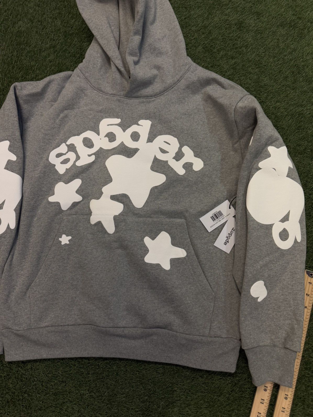Sp5der Sp5der Worldwide Grey Beluga Hoodie Size L (NEW) Size US L / EU 52-54 / 3 - 4 Thumbnail