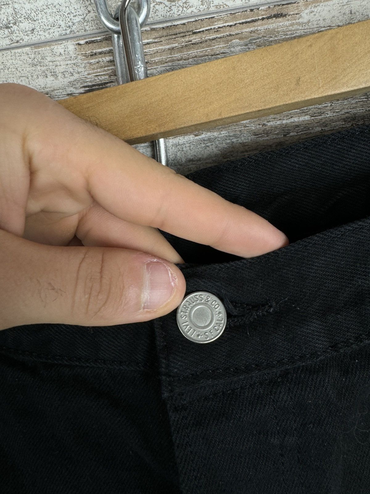 Levi's × Levi's Vintage Clothing × Vintage Mens Vintage Levi’s 501 denim jeans pants black size 36 rare Size US 36 / EU 52 - 3 Thumbnail