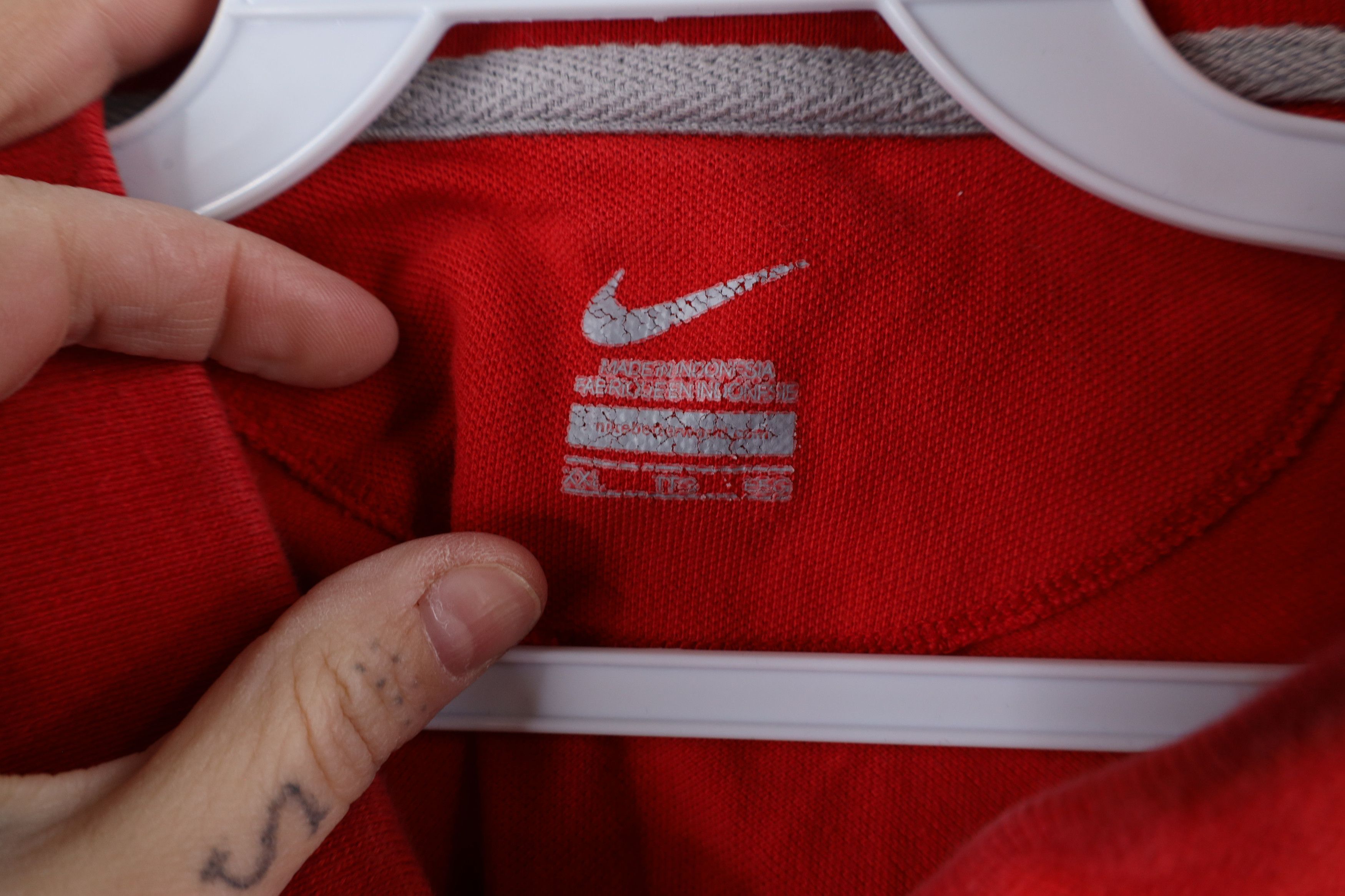Nike × Vintage Vintage Nike Scott Mini Swoosh Ohio State University Polo Size US XXL / EU 58 / 5 - 8 Thumbnail