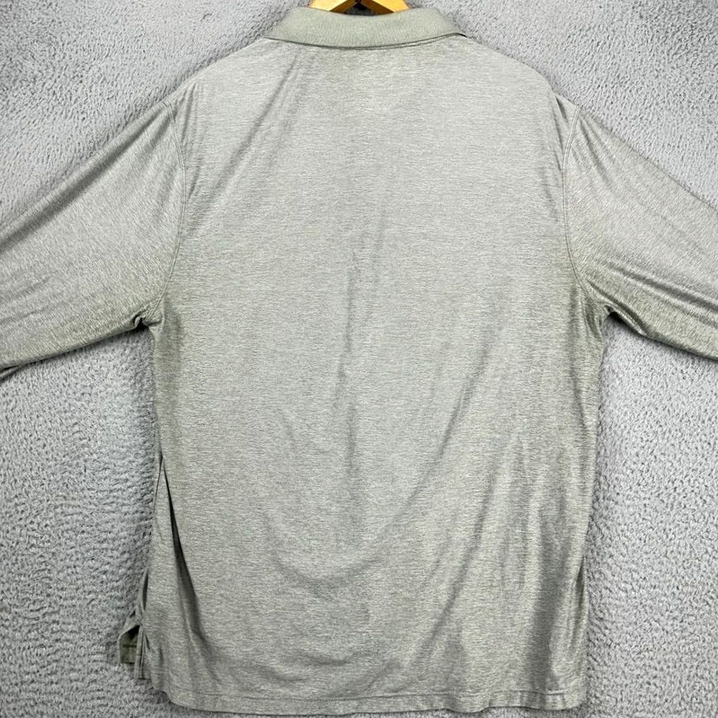 Vintage Coolibar Long Sleeve Polo Shirt Mens Large Gray UV Protection Stretch Rugby Shirt Size US L / EU 52-54 / 3 - 4 Thumbnail