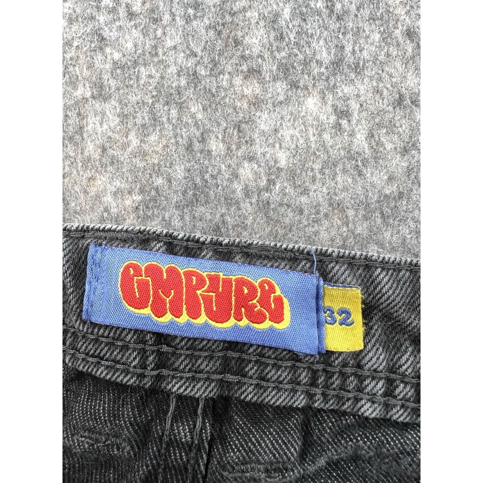 Empyre Empyre Jeans Men's 32x29 Black Denim Retro Y2K Baggy Distressed 5-Pocket Straight Relaxed Denim Cotton Zip Closure Size US 32 / EU 48 - 5 Thumbnail