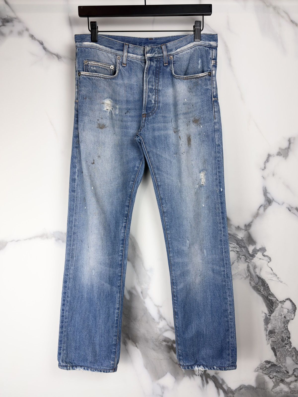 Dior AW10 Dior Homme Under My Truck Distressed Denim Jeans | Grailed