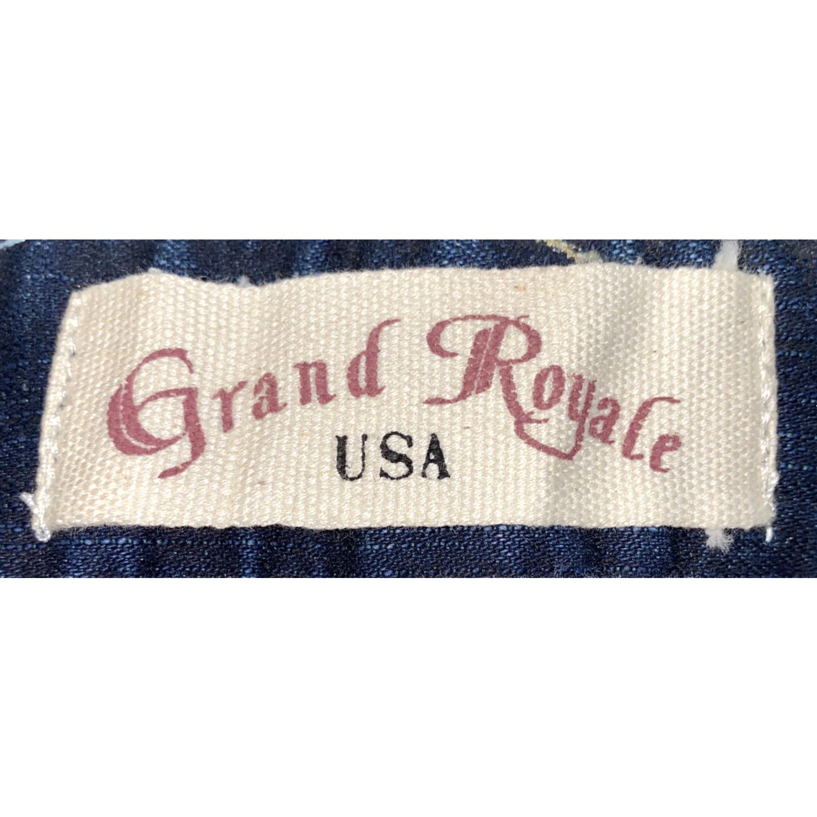 Vintage Grand Royale USA Mens Denim Jeans Size 42 Inseam 33 Blue Cotton Regular Fit Size US 42 / EU 58 - 6 Thumbnail